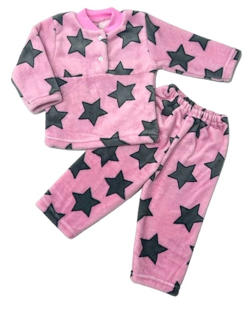 Пижама детская на 2-х пуговицах рваная махра розового цвета, 38, Розовый, 11-12 лет, 140-146см