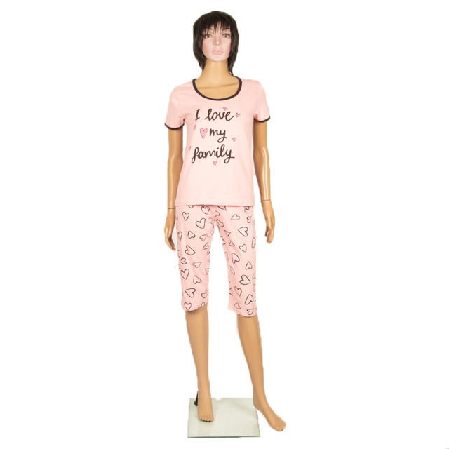 Комплект футболка с бриджами стрейч кулир цвета пыльная роза, 52-54, Пыльная роза