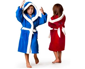 Недорогие детские трикотажные халаты для девочек